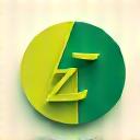 Green energy lightning bolt icon.